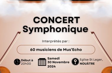 Concert symphonique Nouâtre 30 novembre 2024