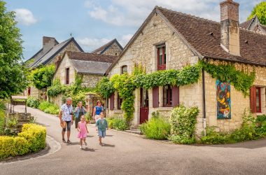 Village of Crissay-sur-Manse. Loire Valley, France.