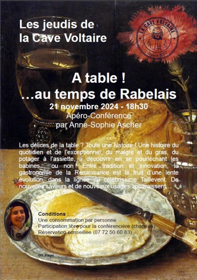 Conférence “À table !… Au temps de Rabelais”-1