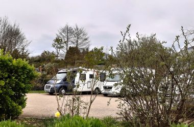 Motorhome area in Loches – Loire Valley, France.