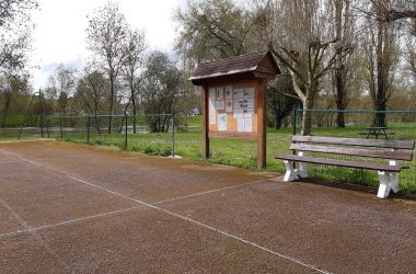 Motorhome area in Reignac-sur-Indre – Indre Valley, France.