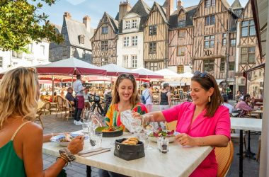 Chez Madie – Restaurant in Plumereau square – Tours, Loire Valley, France.