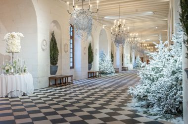 Chenonceau, a porcelain Christmas. Loire Valley, France.