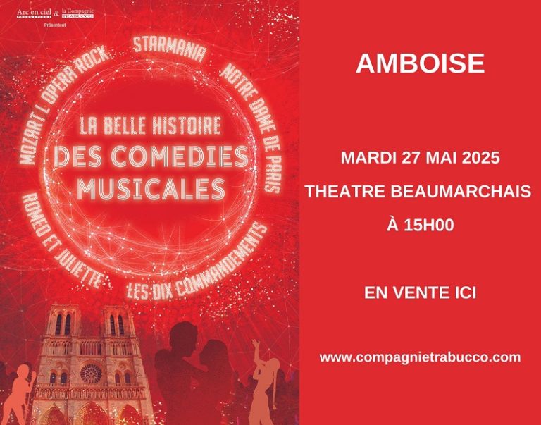 Spectacle “La belle histoire des comédies musicales” au Théâtre Beaumarchais d’Amboise-1